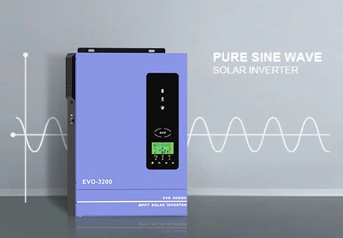 Built-in 80A MPPT controller, pure sine wave solar inverter, output power factor 1.