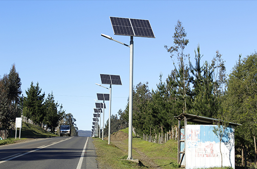 Split Solar Street Lights Project for Roadway in South Africa