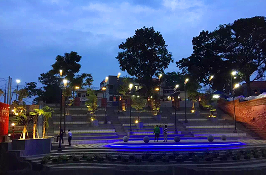 Landscape Solar Lighting Project in Teras Cikapundung, Indonesia
