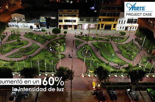 Solar Garden Lighting Project for 3 Central Parks in Peru