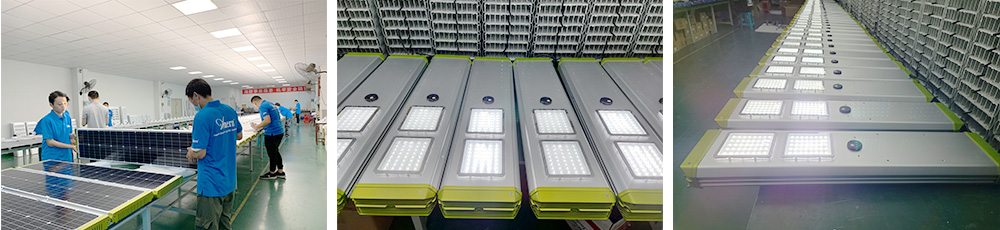 The Production of Double-sided solar panel solar Street Light(SL-X)