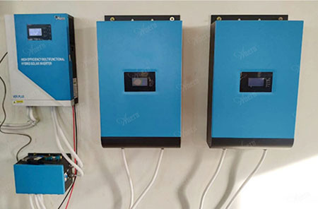 5.5KW Lithium Off-Grid Solar Power System for Gas Station in Myanmar
