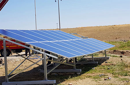 Solar water pump system project in Uganda