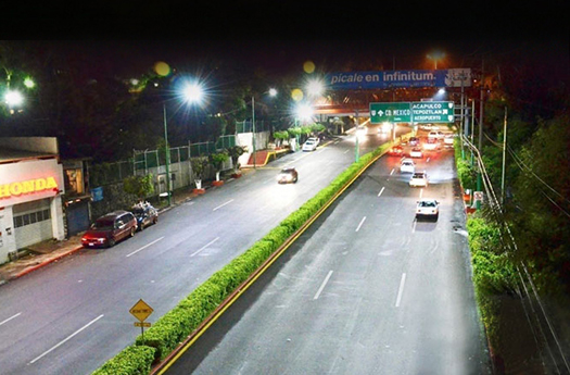 Mexico City Electricity Lighting Project for 6-lane Freeway-5000 sets LED Street Lights