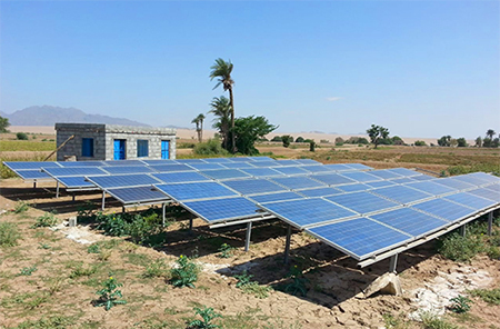 off-grid solar power system the outskirts of libya
