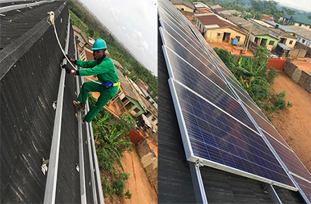 nigerian off-grid solar system hotel project