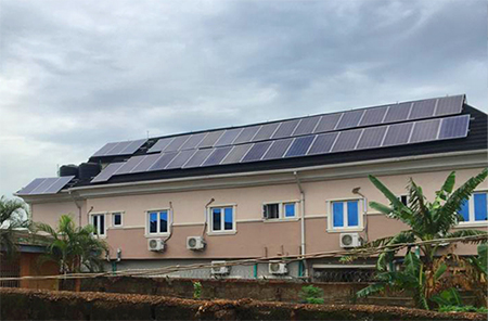 nigerian off-grid solar system hotel project