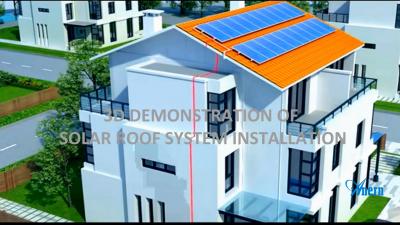 3D Demonstration Of Solar Roof System Installation