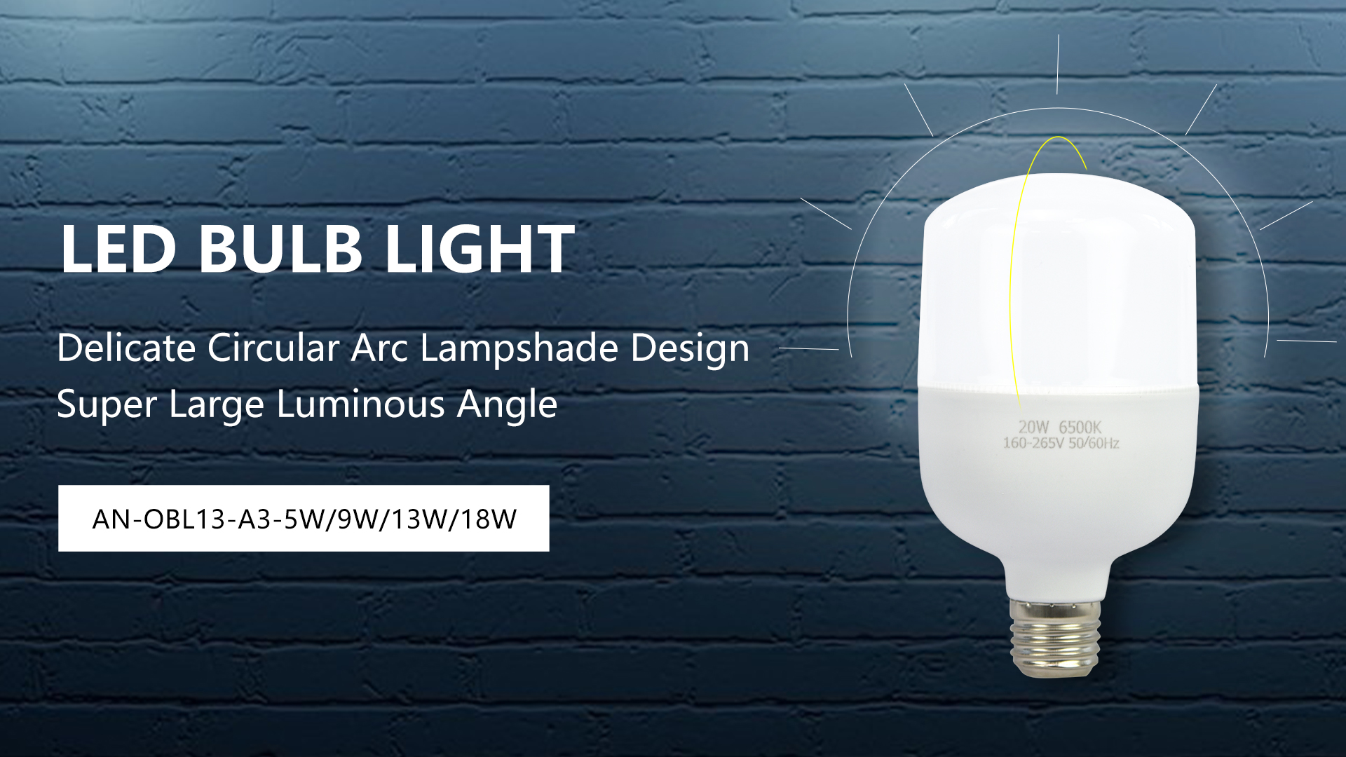 Large beam angle LED bulb Light