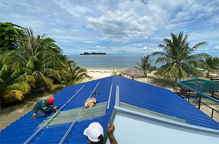 5.5KW-Solar-System-Government-Project-for-a-Turtle-Island