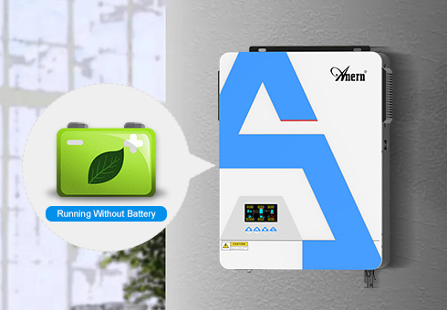 Start directly without battery, inverter running without batteries also can help to reduce cost in solar power system.