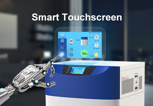Interactive touch screen designed can display the device parameters in real-time and the running status is clear at a glance.