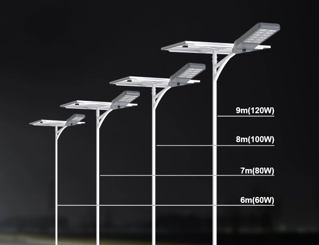 solar powered led street lights
