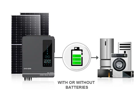 The inverter can run without batteries, which helps reduce the cost of solar power systems.
