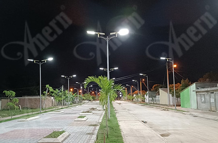 Colombia Linear Park Solar Street Lighting Government Project