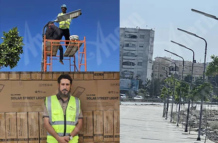 470 sets of Solar Street Light Running Track Project in Libya