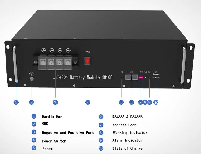 rack lifepo4 lithium battery