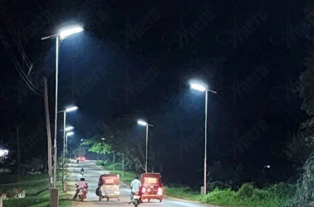 60sets 100W All In One Solar Light in Tanzania