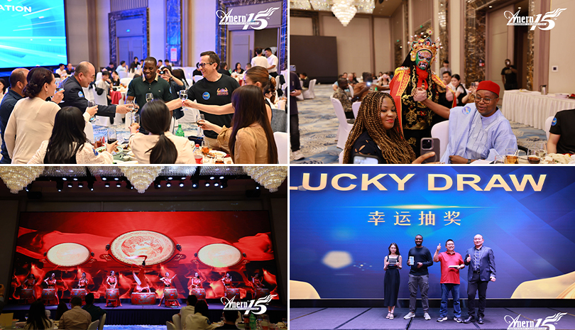 Chinese traditional cultural dance and a passionate lottery session during the celebration