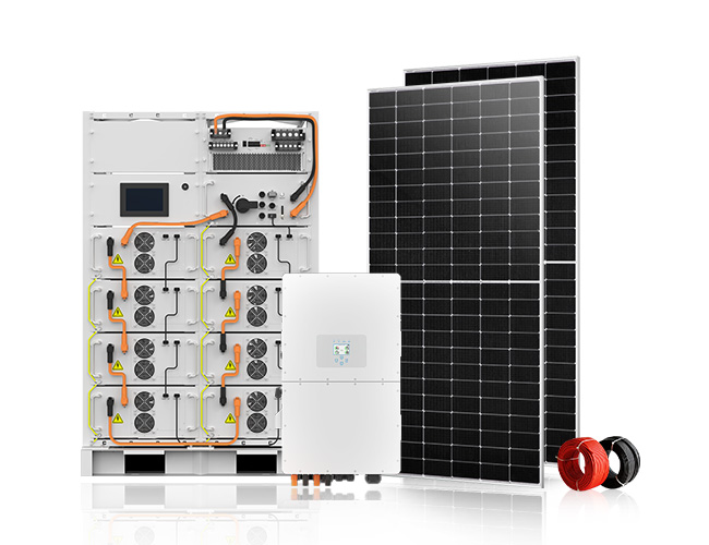 30KW / 50KW / 80KW / 100KW Commercial Hybrid Off-Grid Solar Power System with DEYE Inverter