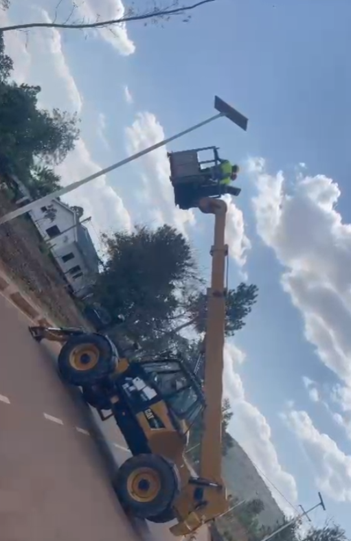 120w solar street light