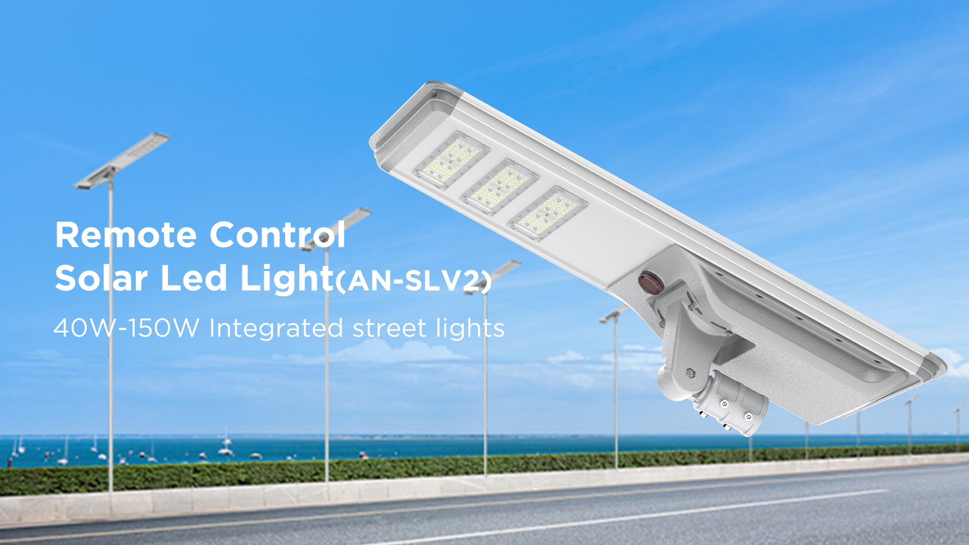 Remote Control Solar Led Light With Microwave Motion Sensor AN SLV2
