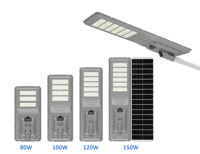 80W 100W 120W 150W Outdoor Integrated Solar Street Light